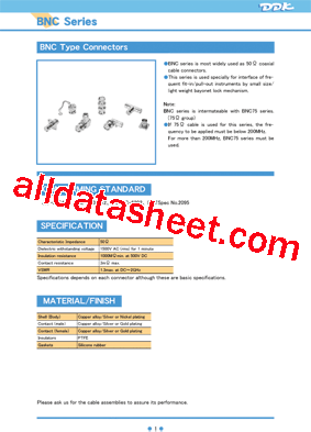 BNC-PJ-1.5W-CR-Ni型号图片