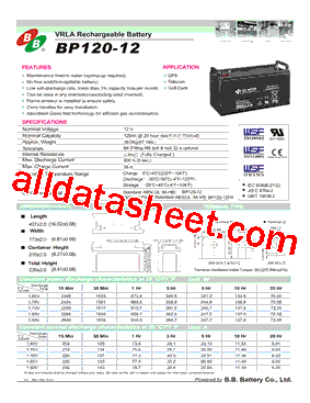 BP120-12型号图片