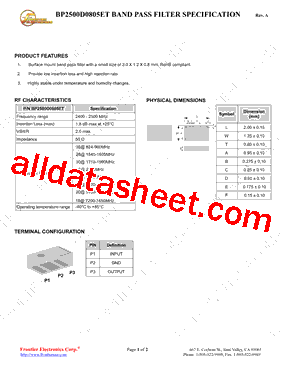 BP2500D0805ET型号图片