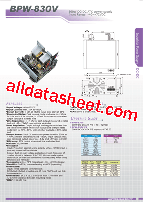 BPW-830V型号图片