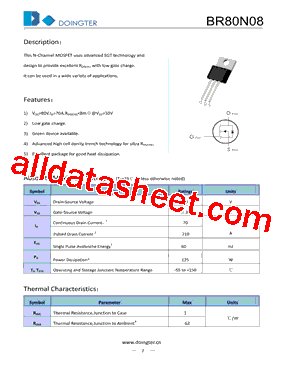BR80N08型号图片