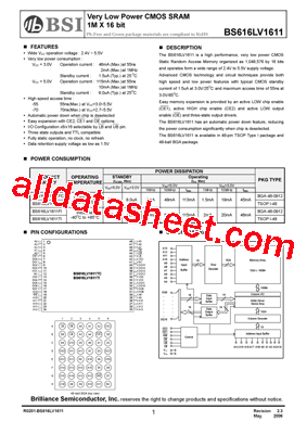 BS616LV1010TCP55型号图片