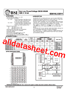 BS616LV2011AC型号图片