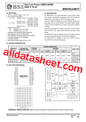 BS616LV2019AI55型号图片