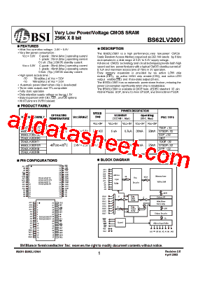 BS62LV2001STC型号图片