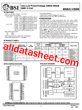 BS62LV2006SIG70型号图片