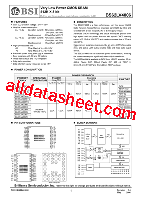 BS62LV4006HCP55型号图片