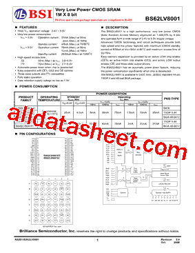 BS62LV8001FCP55型号图片