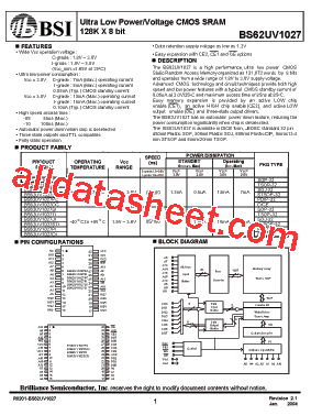 BS62UV1027PC-85型号图片