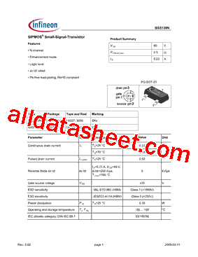 BSS138N型号图片