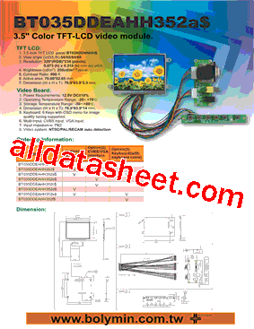 BT035DDEAHH352a型号图片