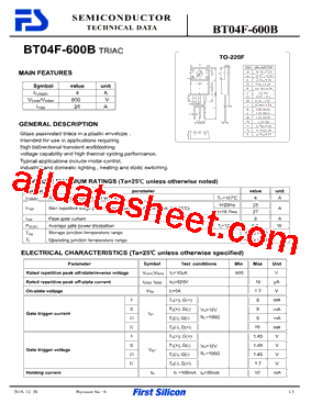 BT04F-600B型号图片