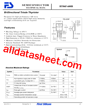 BT06F-600B型号图片