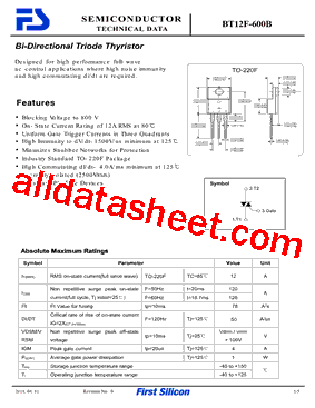 BT12F-600B型号图片