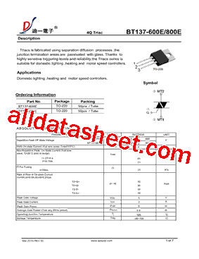 BT137-800E,127型号图片