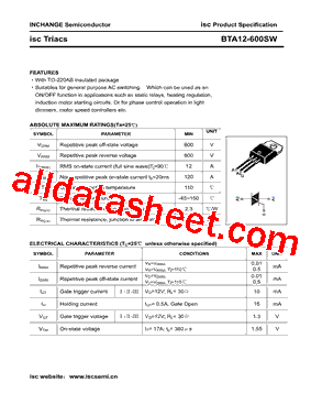 BTA12-600SWRG型号图片