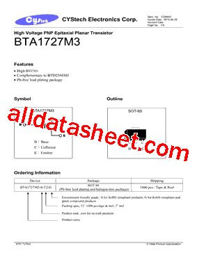 BTA1727M3-0-T2-G型号图片