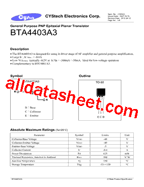 BTA4403A3型号图片