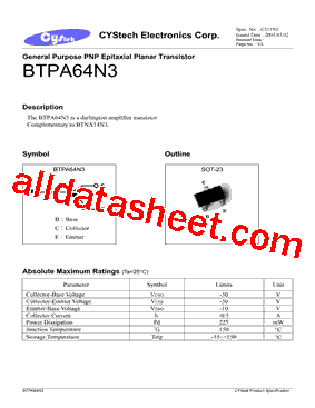 BTPA64N3型号图片