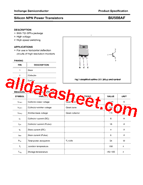 BU508AF型号图片
