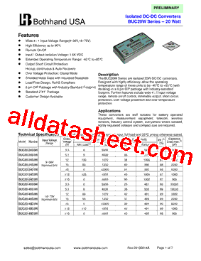 BUC20-24D2W型号图片
