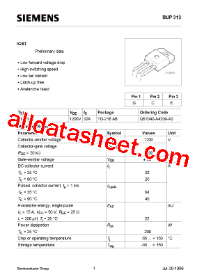 BUP313型号图片