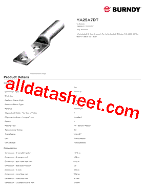 BURNDY_YA25A7DT型号图片