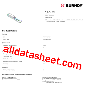 BURNDY_YBA29A型号图片