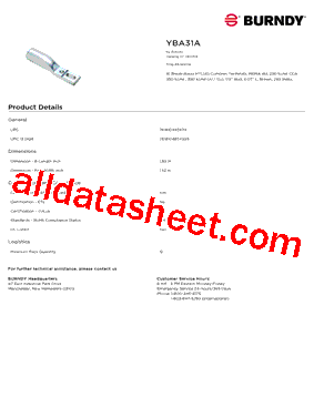 BURNDY_YBA31A型号图片