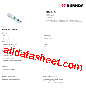 BURNDY_YBA34A型号图片