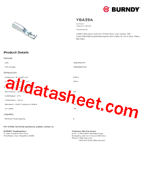 BURNDY_YBA39A型号图片