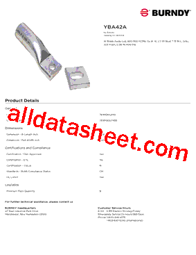 BURNDY_YBA42A型号图片