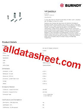 BURNDY_YF2405UI型号图片