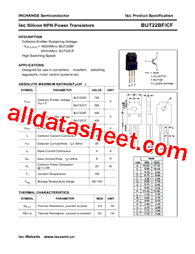 BUT22CF型号图片