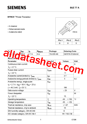 BUZ77A型号图片