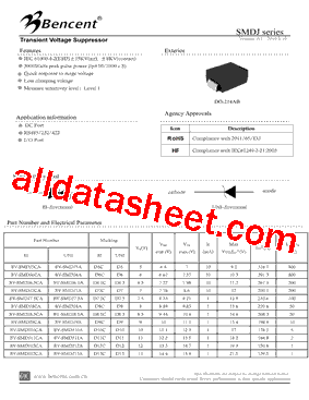 BV-SMDJ7.5A型号图片