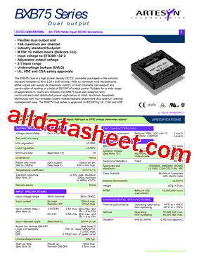 BXB75-48D05-3V3FL型号图片