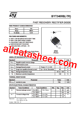 BYT3400B型号图片