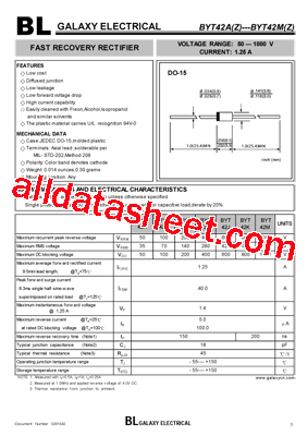 BYT42DZ型号图片