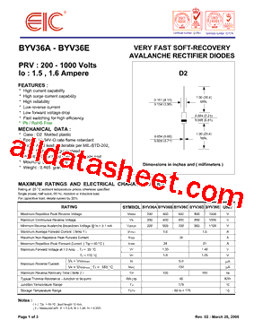 BYV36C型号图片