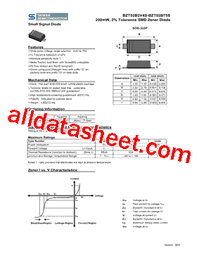 BZT52B6V2S型号图片