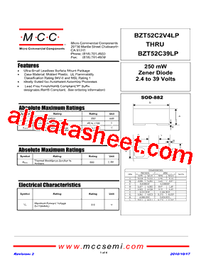 BZT52C7V5LP-7型号图片