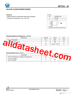 BZT52C8V2W型号图片