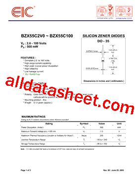 BZX55C33-TR型号图片