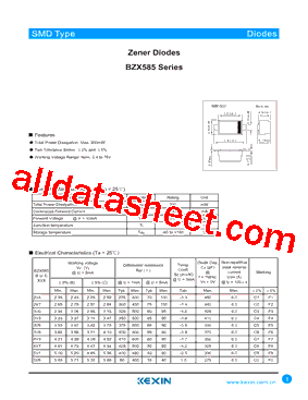 BZX585B11型号图片