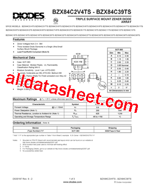 BZX84C16TS型号图片