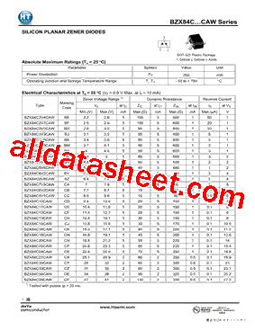 BZX84C3V6CAW型号图片