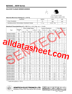 BZX84C4V3SEW型号图片