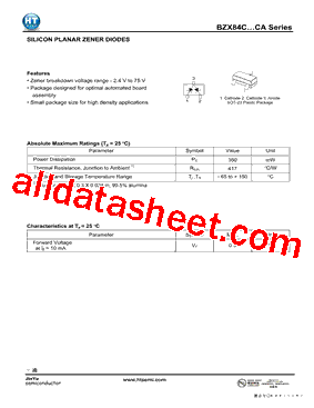 BZX84C4V7CA型号图片