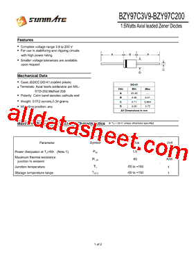 BZY97C4V3型号图片
